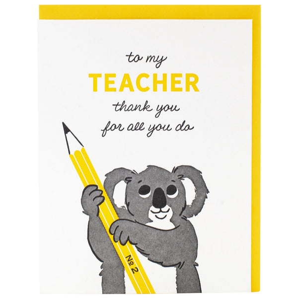 Koala Teacher Card