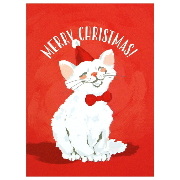 Merry Cat Christmas Card