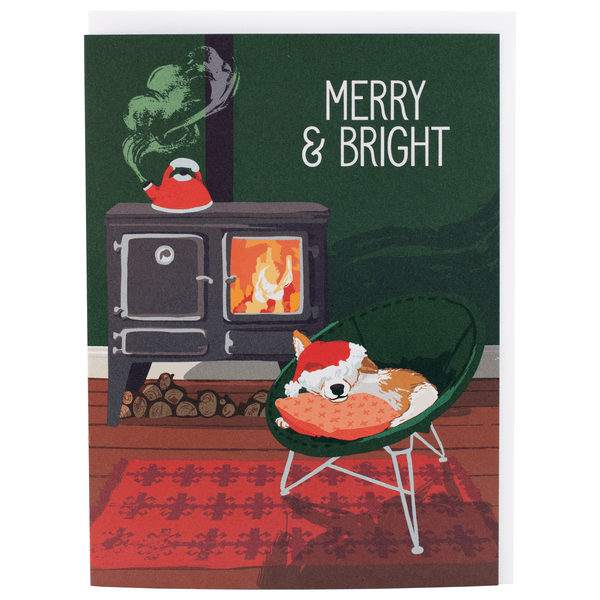 Cozy Corgi Christmas Card
