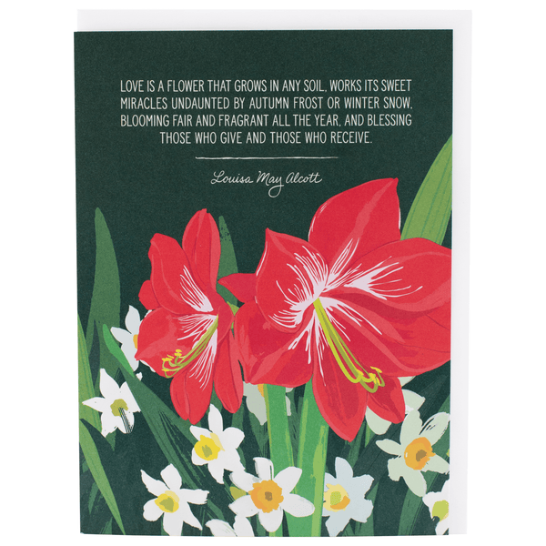 Growing Love Quote Holiday Card