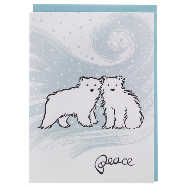 Polar Bear Cubs Holiday Card