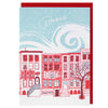 Row of Brownstones Holiday Card