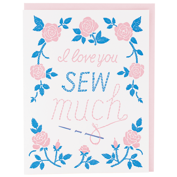 Embroidery Love Card