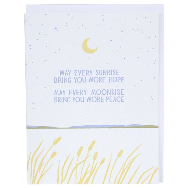 Hope And Peace Quote Sympathy Card
