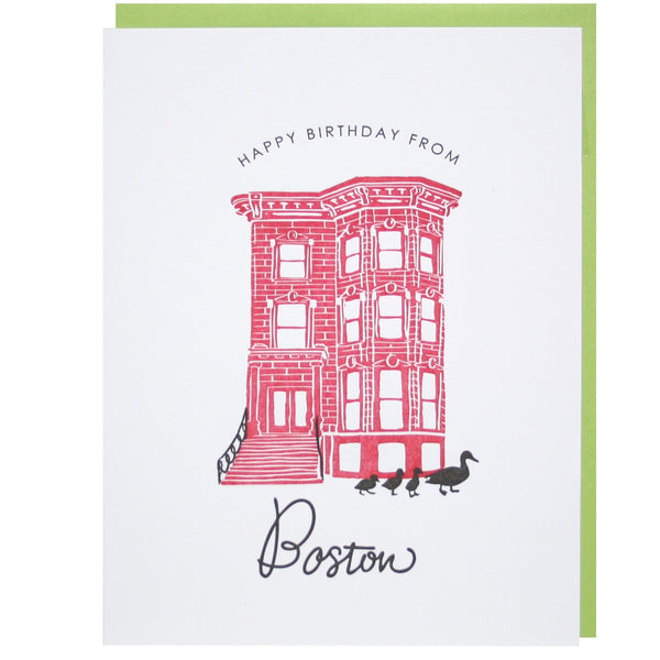 Happy Birthday from Boston Card