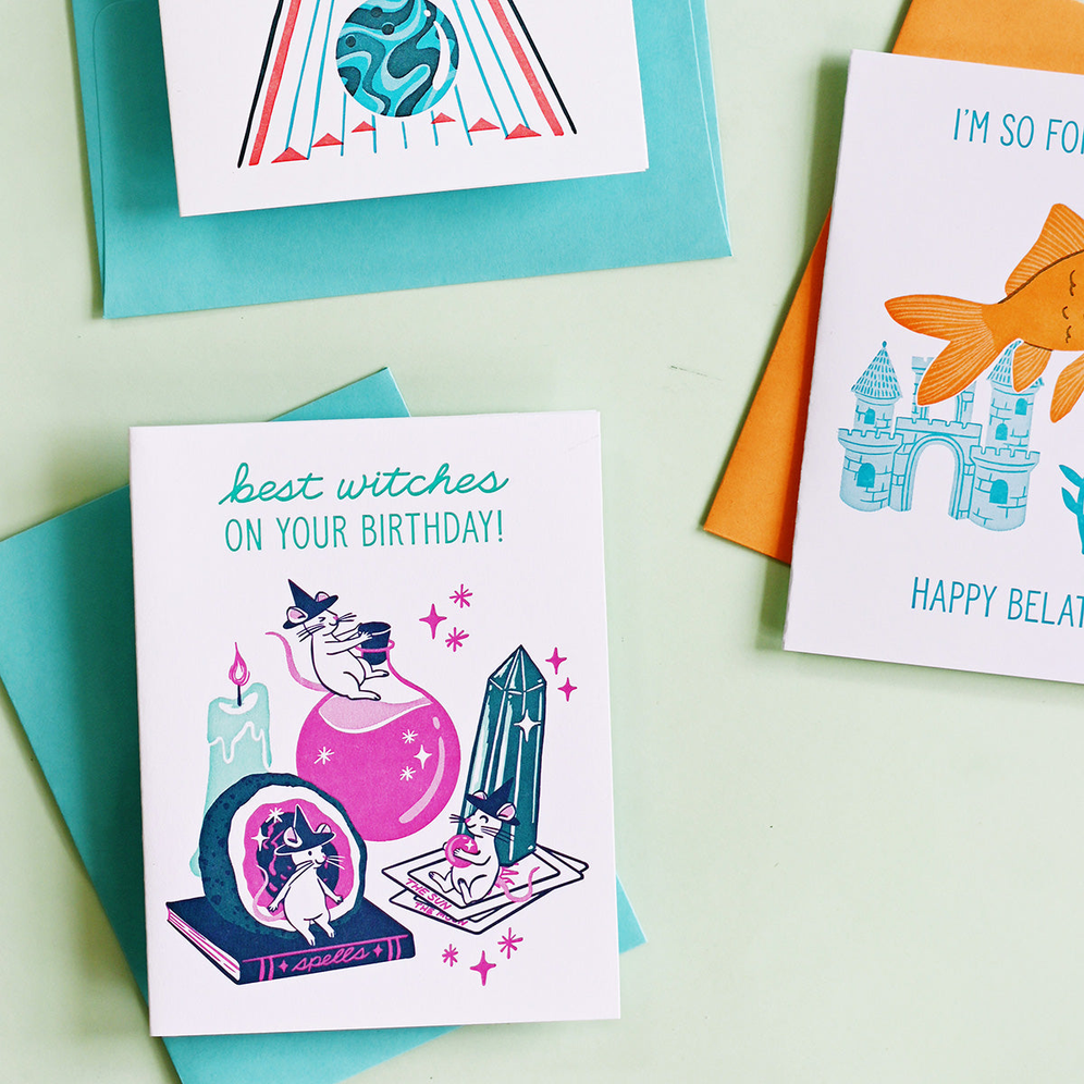 Letterpress Greeting Cards | Connect & Celebrate | Smudge Ink