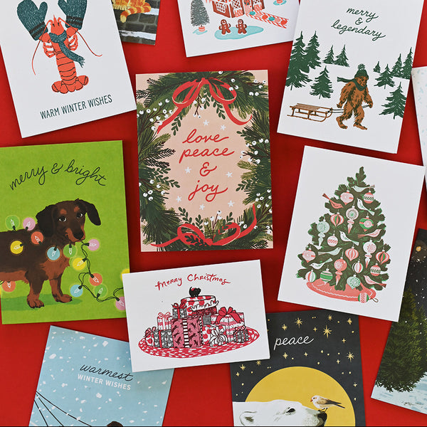 Smudge Ink Holiday Cards