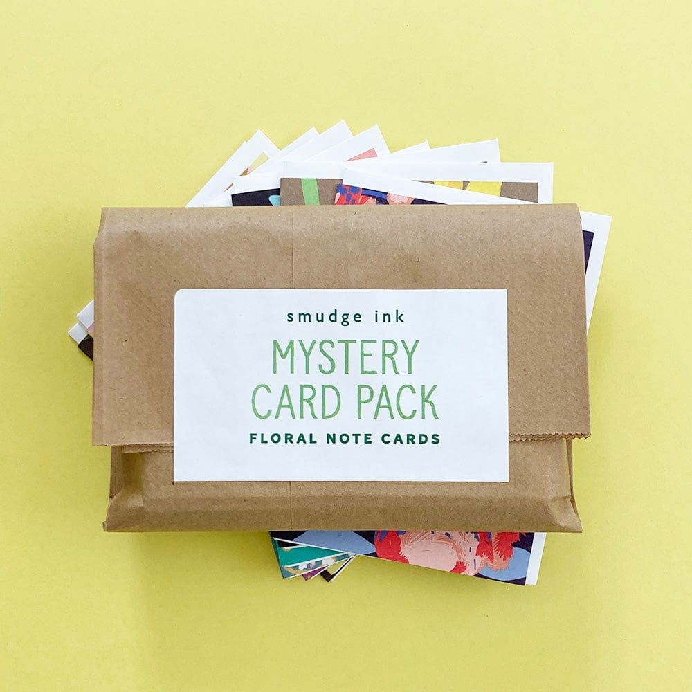 Mystery Floral Note Card Pack – Smudge Ink