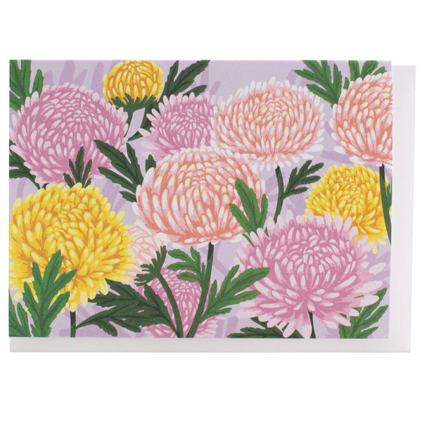 Football Chrysanthemums Note Card