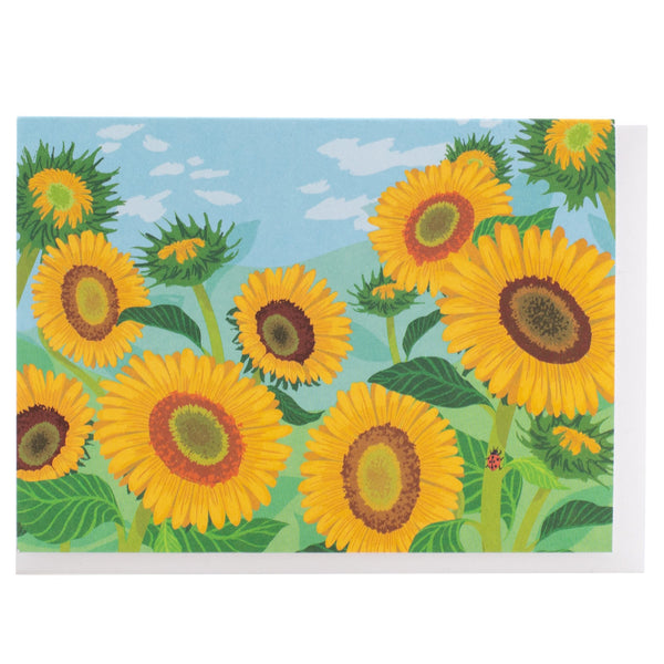 Field of Sunflowers Note Card