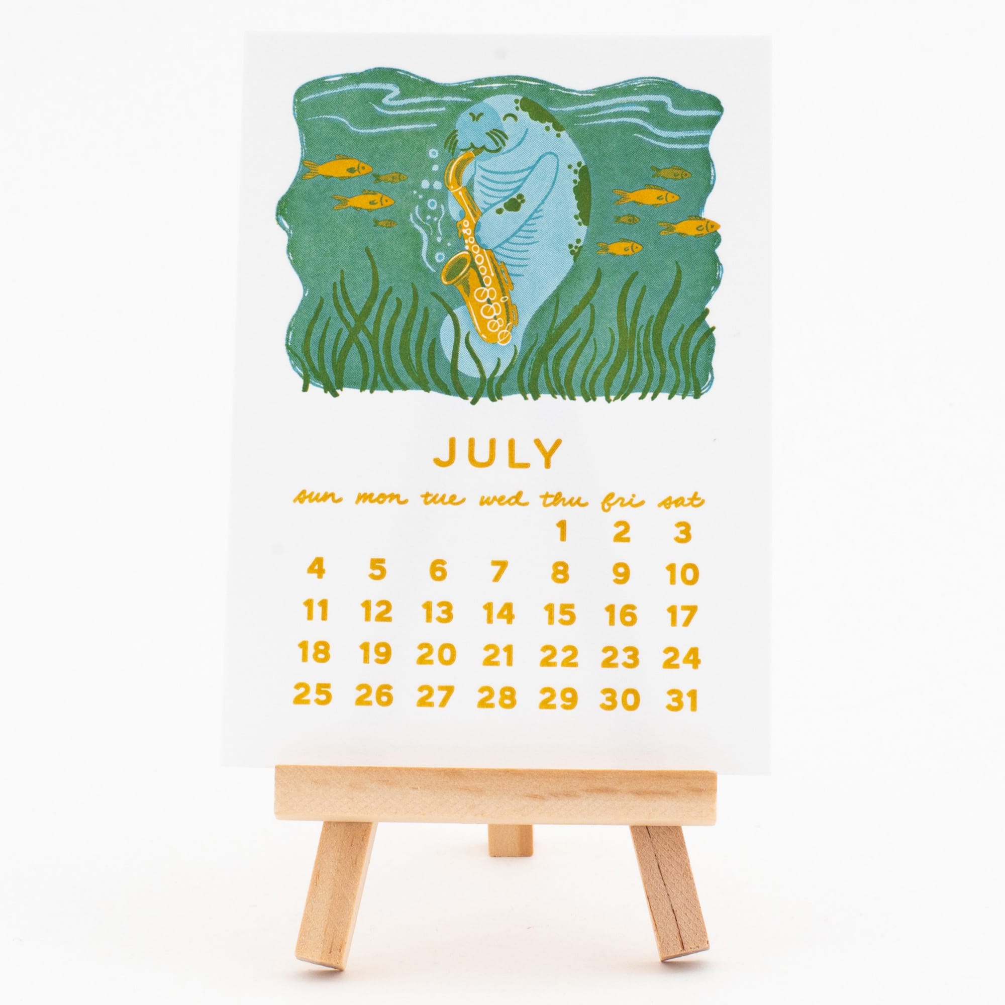 2027 Makin' Music Letterpress Desk Calendar | Smudge Ink