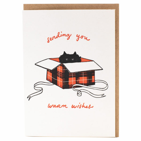 Surprise Kitten Holiday Card