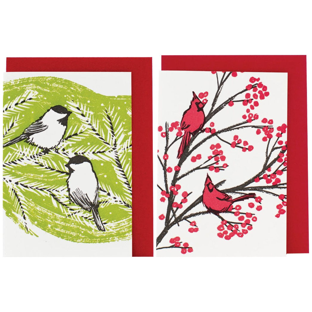 Assorted Mini Winter Birds Enclosure Card Set | Smudge Ink