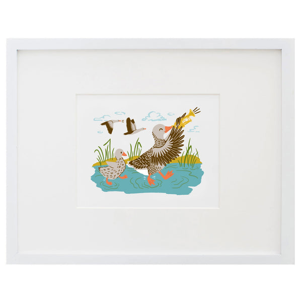 Makin' Music Ducks Art Print