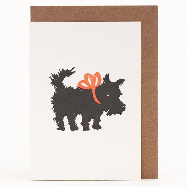 Mini Puppy with Bow Enclosure Card