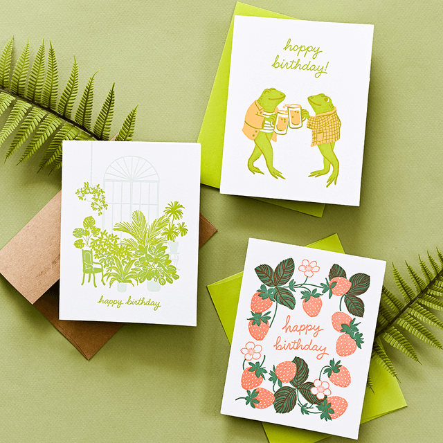 Letterpress Greeting Cards | Connect & Celebrate | Smudge Ink