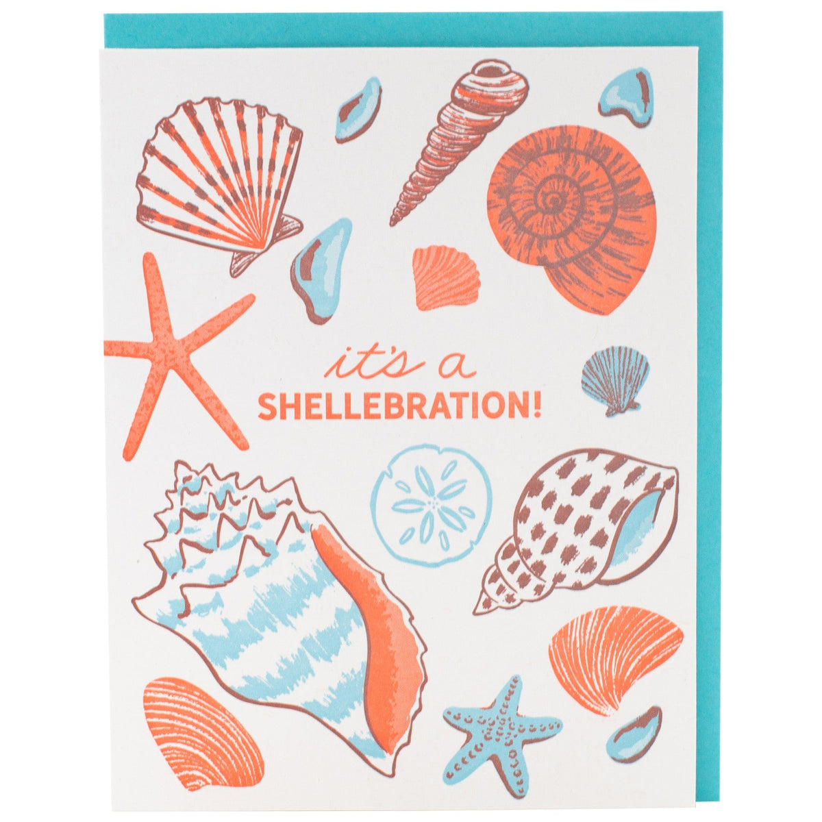 Shells Greeting Card | Letterpress Cards | Smudge Ink
