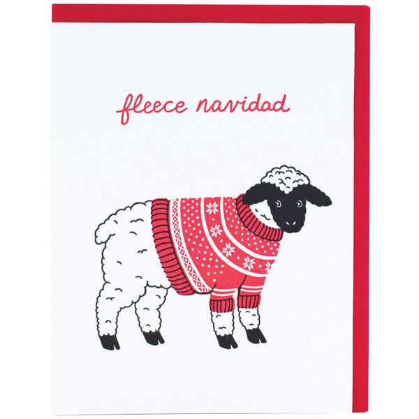 Wooly Sheep Sweater Christmas Card