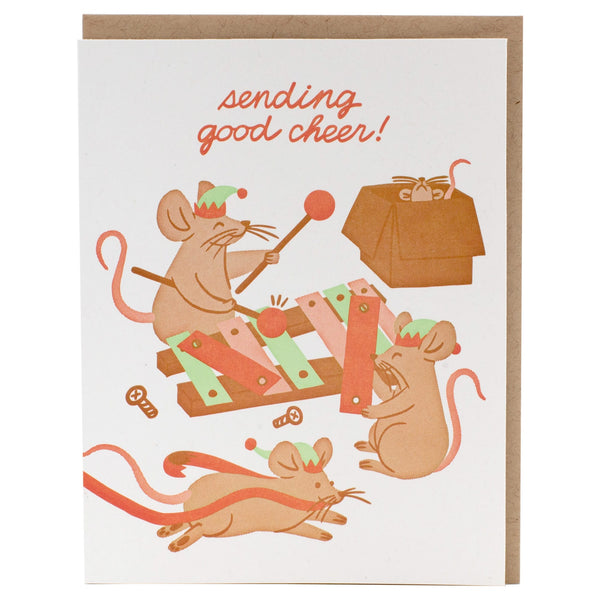 Santa's Squeaky Helpers Christmas Card