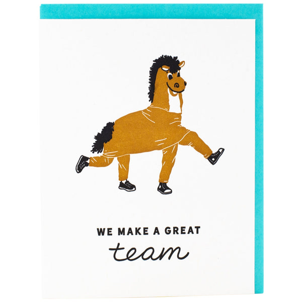 Two-Person Horse Costume Greeting Card