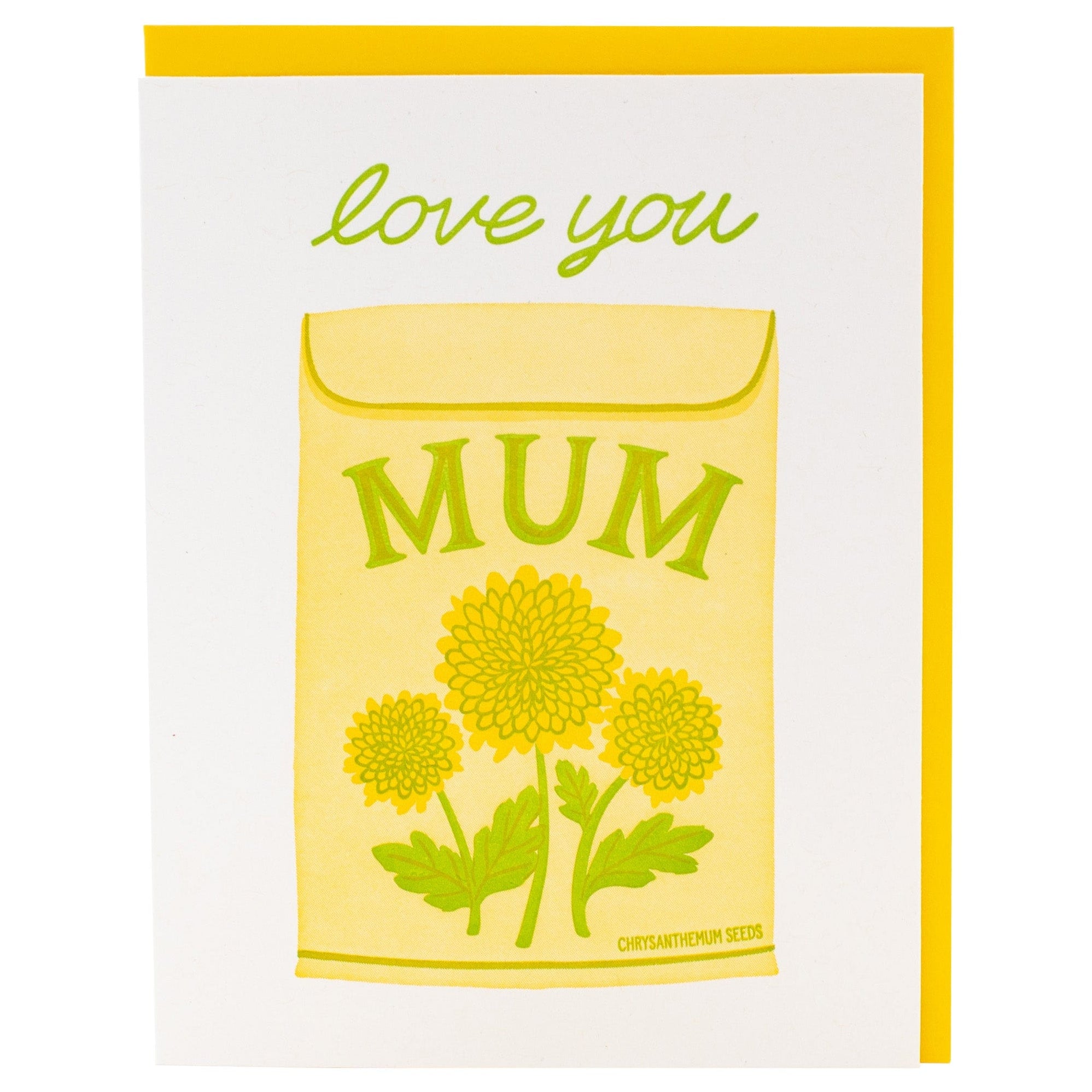 Seed Packet Mom Card | Letterpress Cards | Smudge Ink