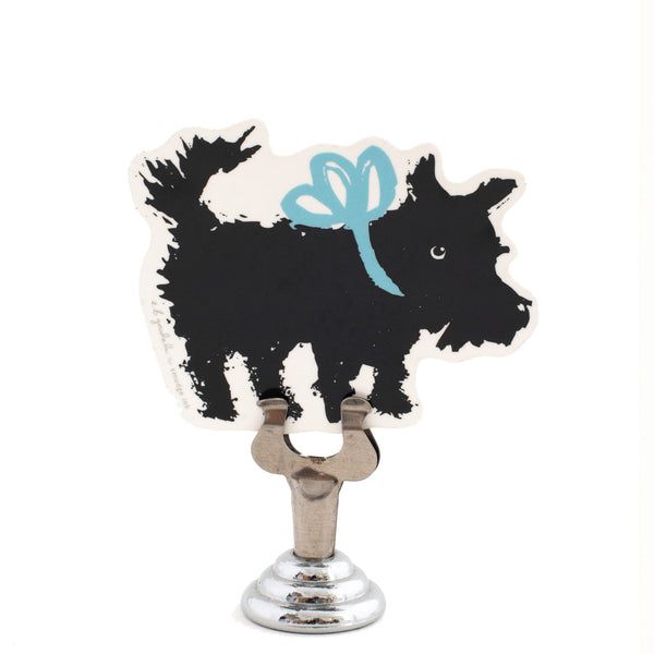 Puppy with Bow Sticker