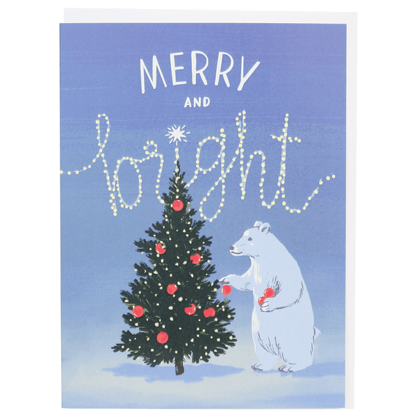 Polar Bear's Tree Christmas Card