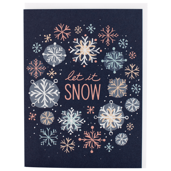 Snowflake Wreath Holiday Card