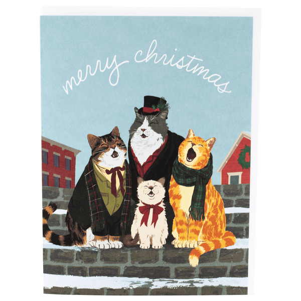 Caroling Cats Christmas Card
