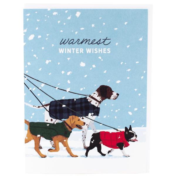 Dog Walk Holiday Card