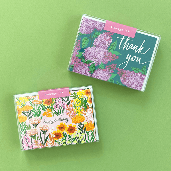Assorted Flora Boxed Note Card Duo