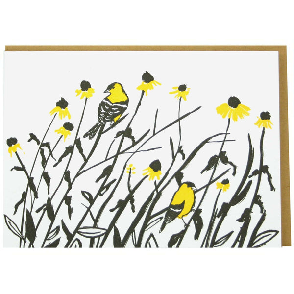 Goldfinches Note Card