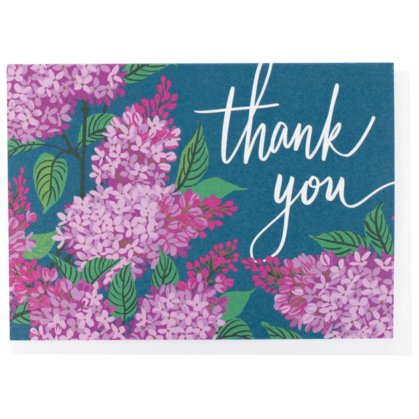Lilacs Thank You Note Card
