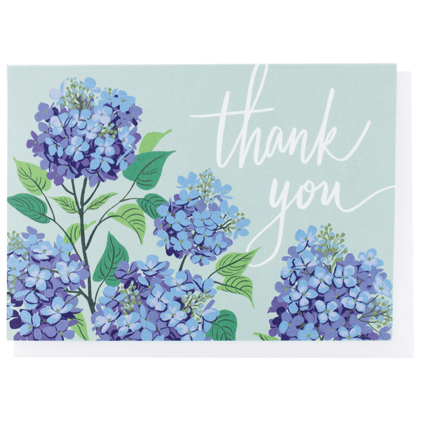 Hydrangea Thank You Note Card