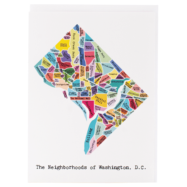Map of Washington, D.C. - Rainbow