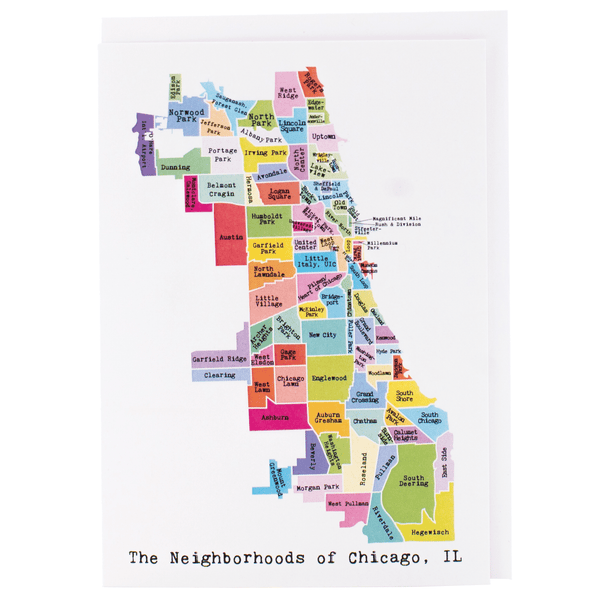 Map of Chicago - Rainbow