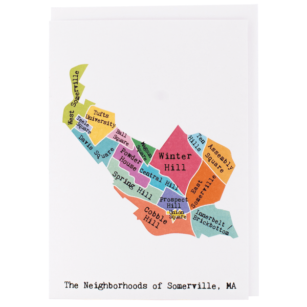Map of Somerville - Rainbow