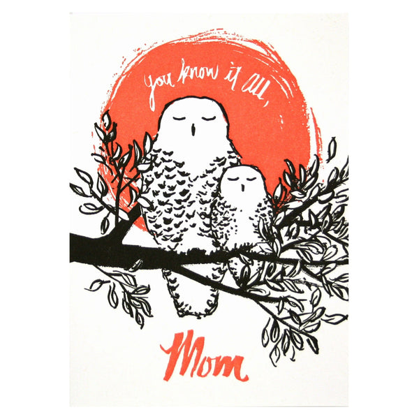 Mom Owl Mother's Day Card