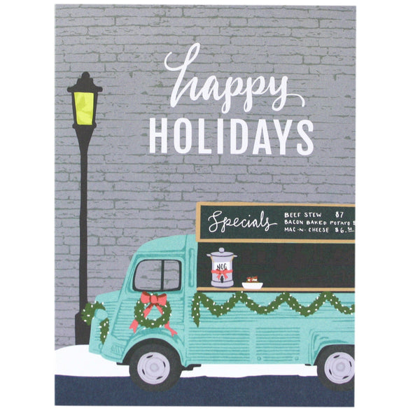 Festive Food Truck Holiday Card