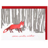 Fox in Woods Holiday Card