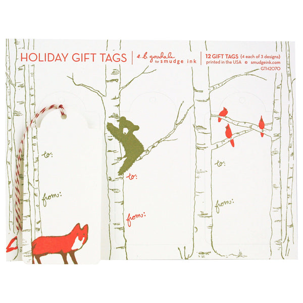 Winter Animals Gift Tags