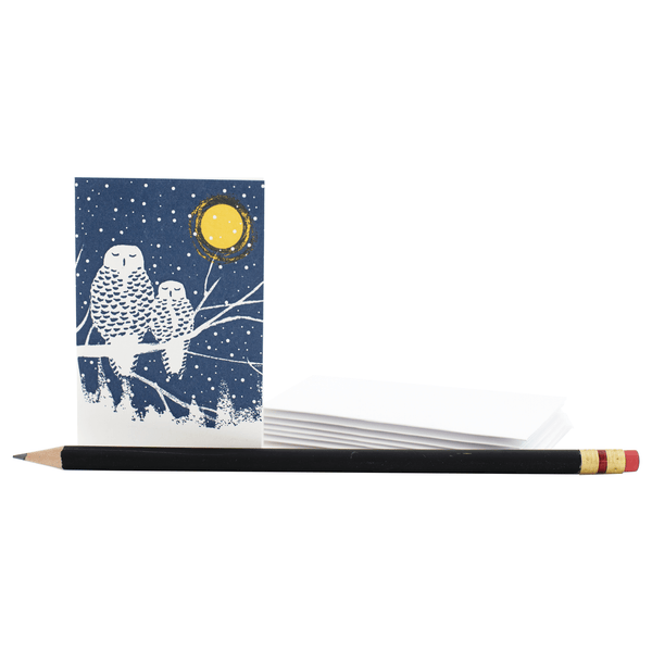 Peaceful Owls Holiday Enclosure Card