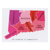 Map of Connecticut Note Card