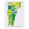 Map of Vermont Note Card