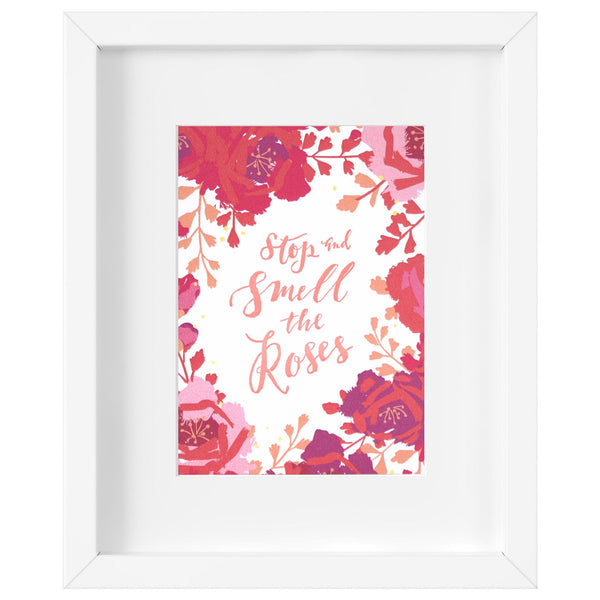 Stop And Smell The Roses Art Print