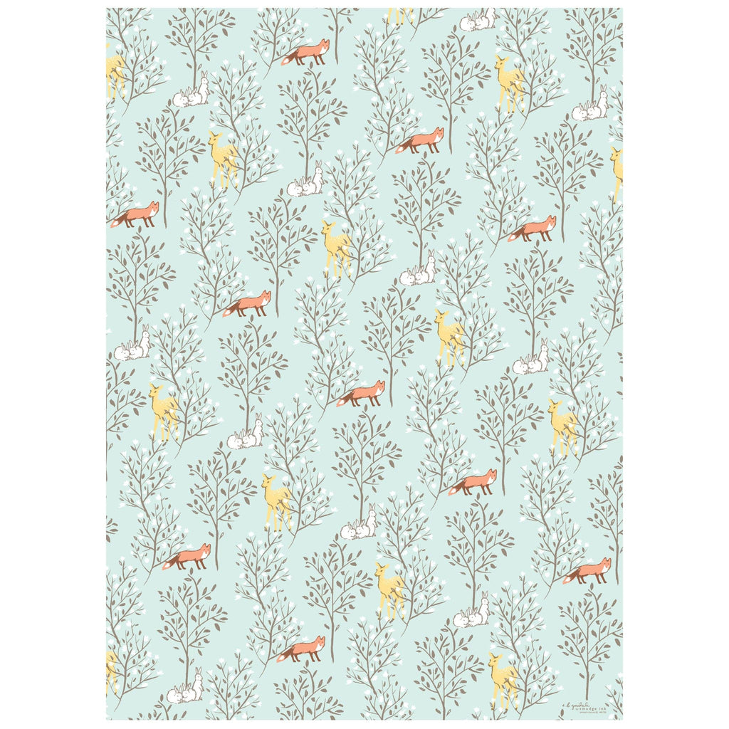 Springtime Animals Wrapping Paper