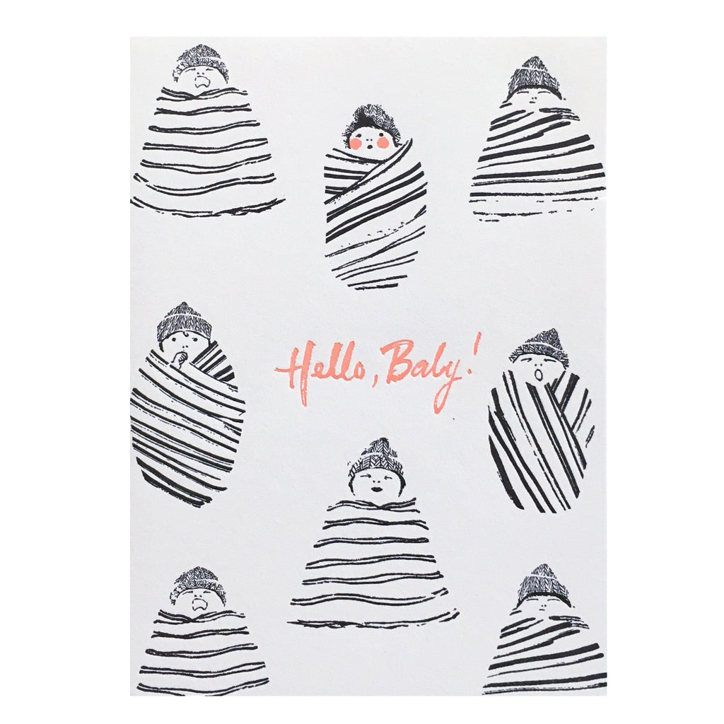 Swaddled Hello Baby Card