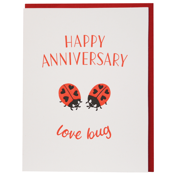 Little Ladybugs Anniversary Card