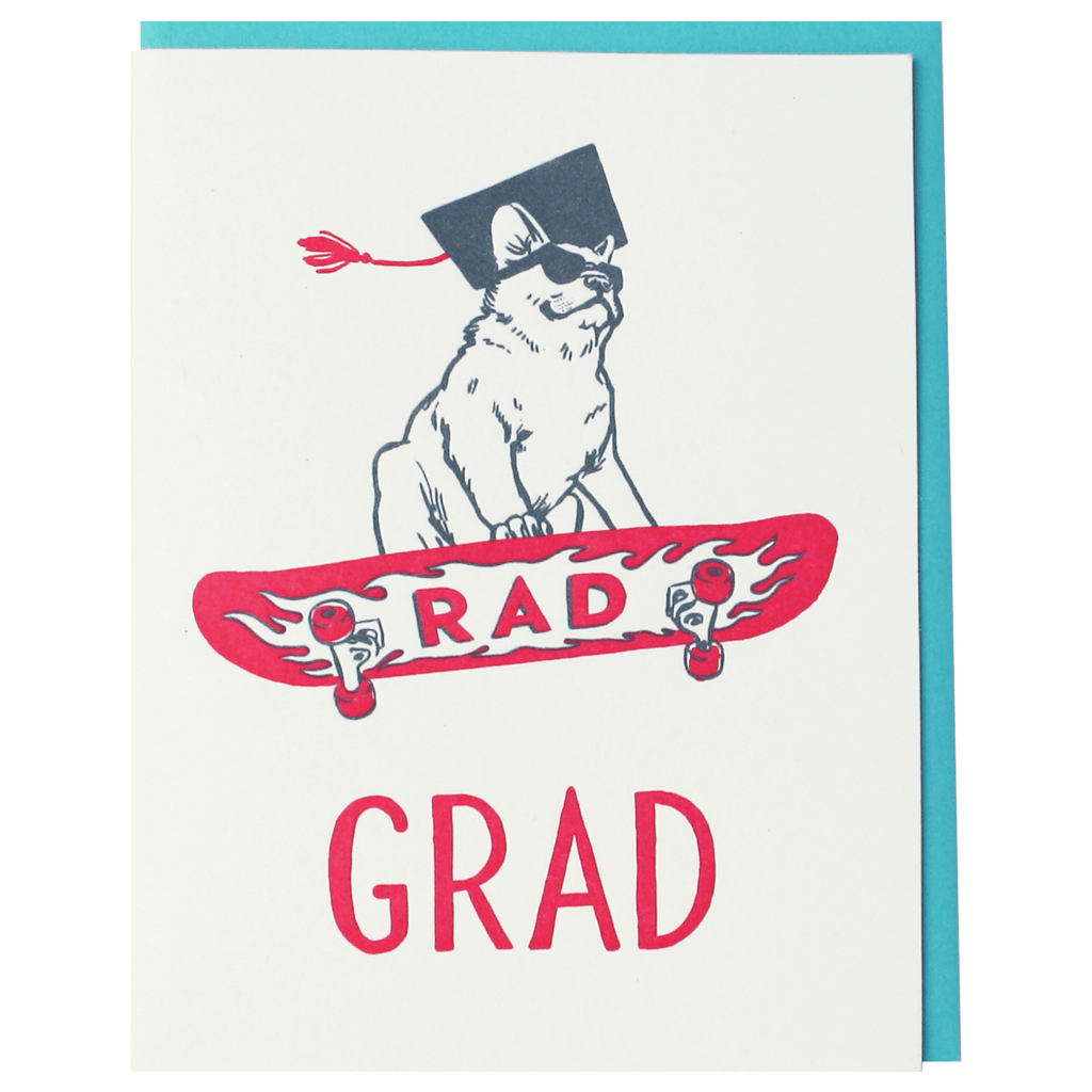 Red Frenchie Graduation Card | Graduation Cards