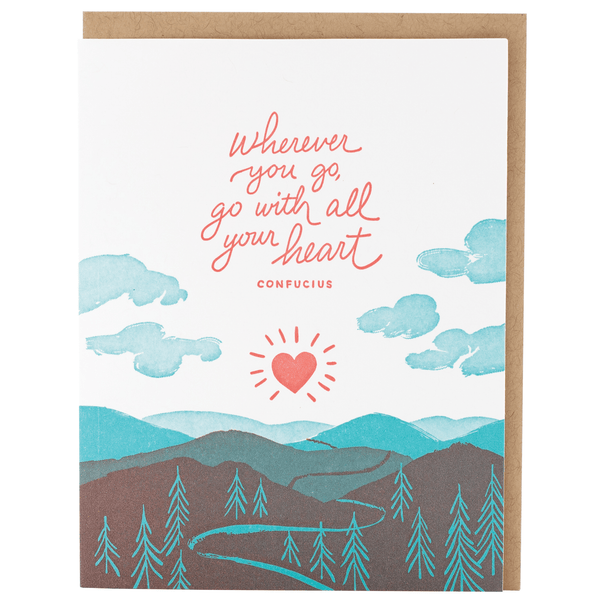 All Your Heart Quote Congratulations Card
